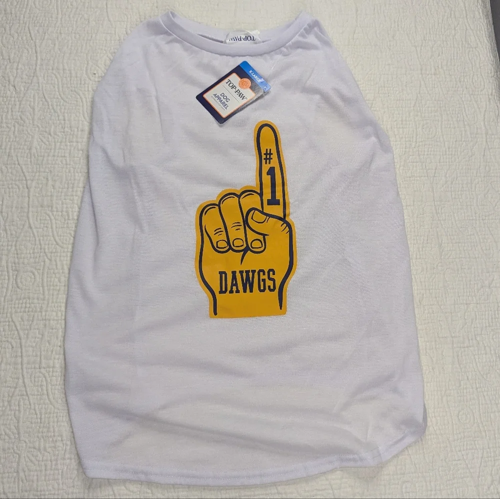 Top Paw T-shirts Bundle (2) Size‎ XL Dog White and Lavender NWT